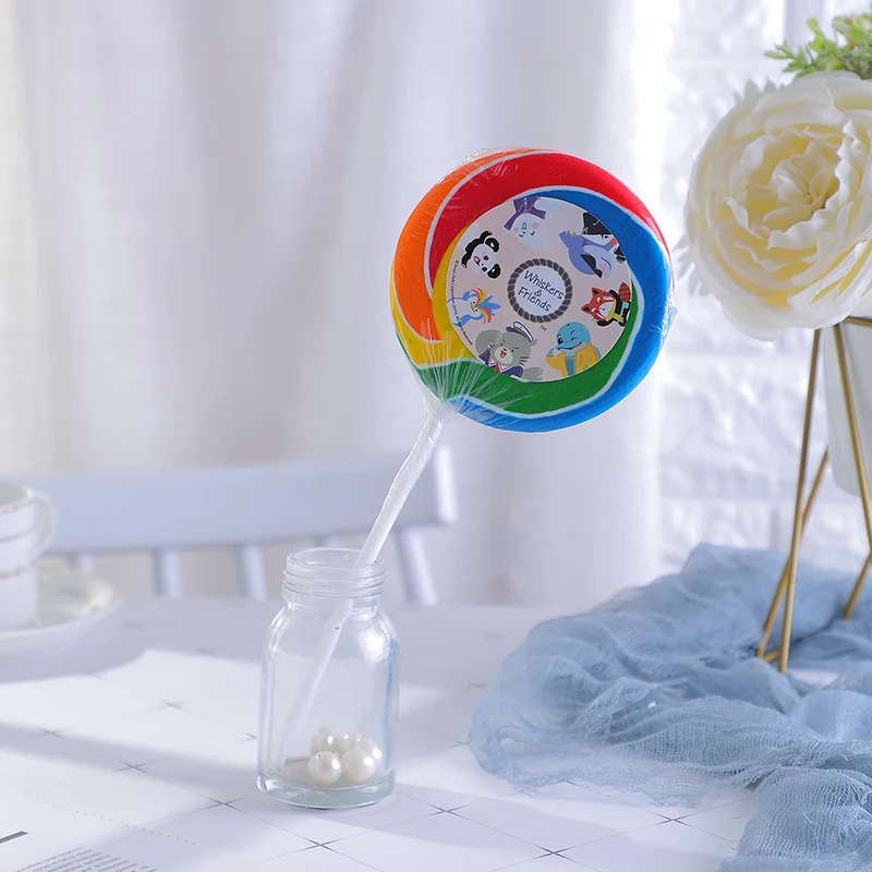 100 г Радужный Вихрь леденец конфеты сладкий фруктовый вкус круглый Твердые OEM