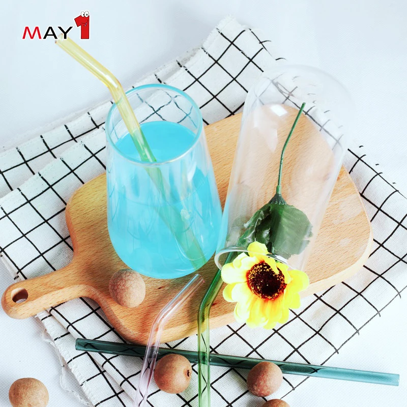 
Custom High Borosilicate Clear Juice Milk Beverage Glass Cup 