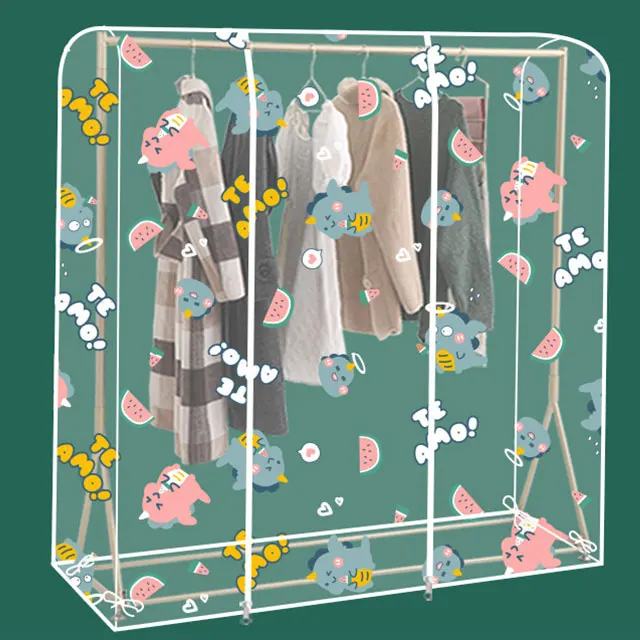 Прозрачная вешалка для одежды, Пыленепроницаемая вешалка для одежды, Прочная вешалка на молнии для одежды, водонепроницаемые защитные мешки для хранения одежды