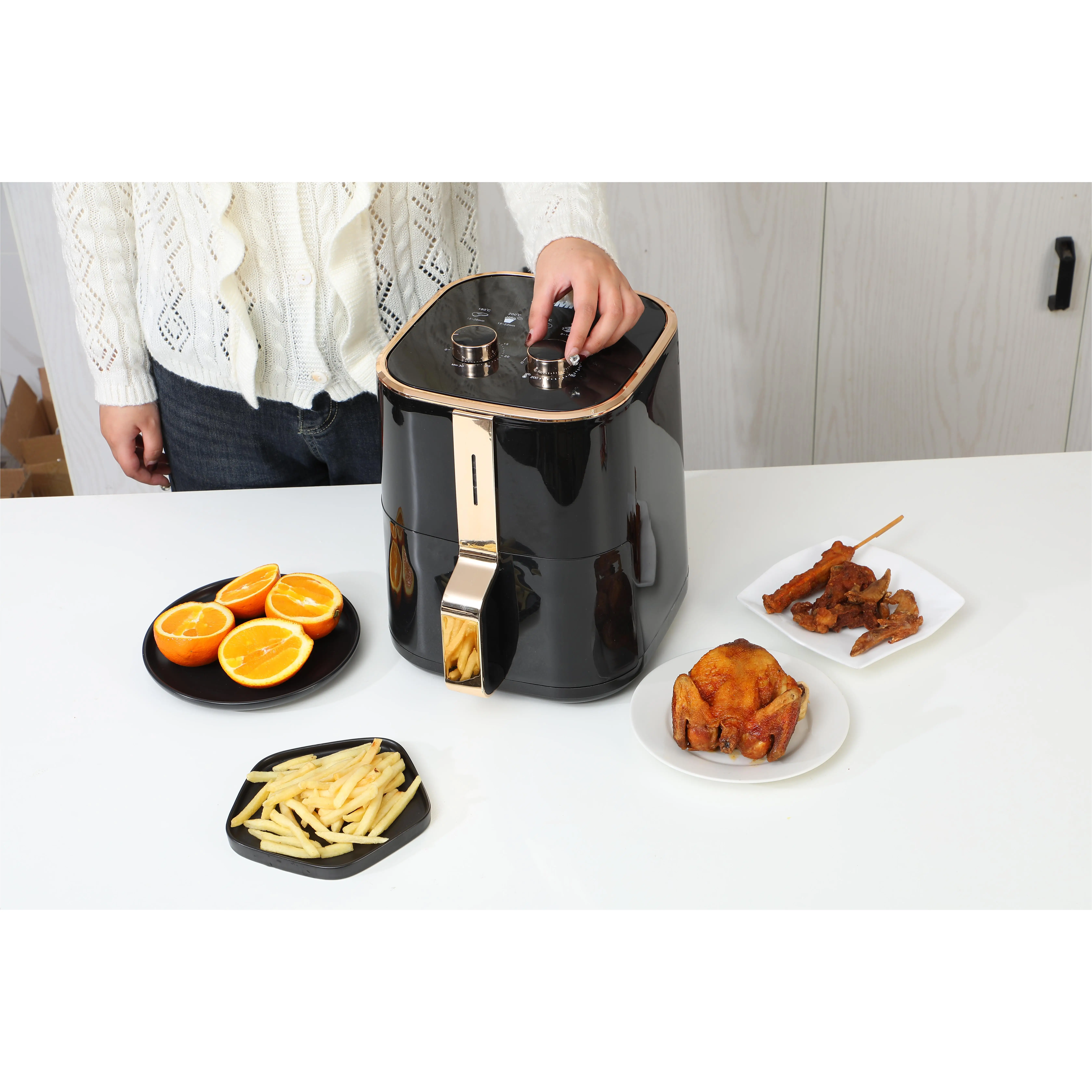 Air Fryer Oven 5L Machine Latest Smart Kitchen Grill Large Capacity Top Selling No Oil Deep 15 12 10 Liter Vs-625 Lw Air Fryer