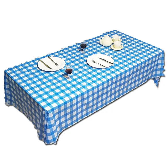 Rectangle Premium Black Gloden Tablecloth Plastic Table Cover Waterproof Disposable Tablecloths for Party