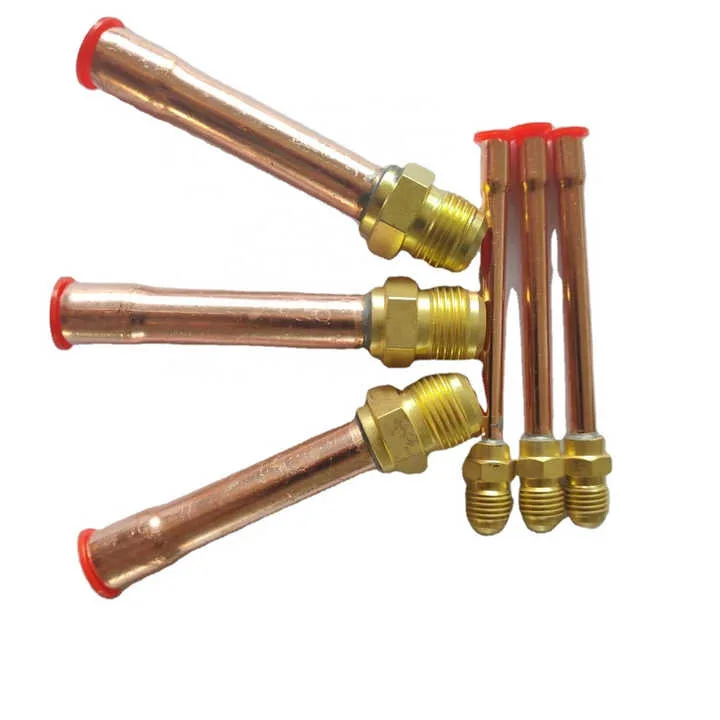 Brass Pipe Fitting 5/8 SAE Flare Connector Male Thread Adapter With Copper Tube For Air Conditioner HVAC System
