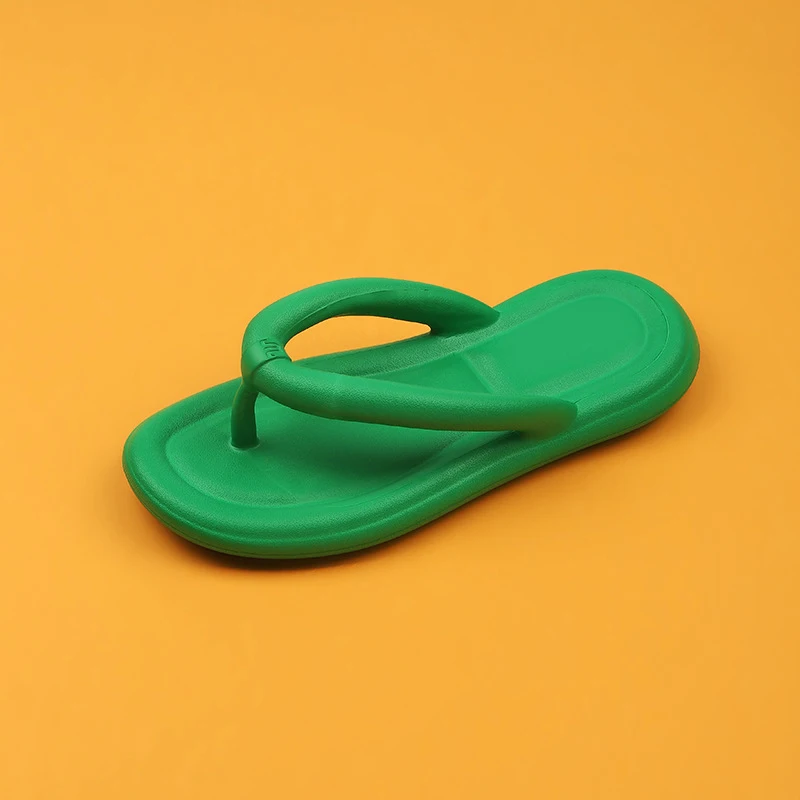 Fashion Female Flip-flops Slippers Women EVA Flat Sandals Flip Flops Factory Wholesale Summer Cotton Fabric Summer PVC 2 Pairs