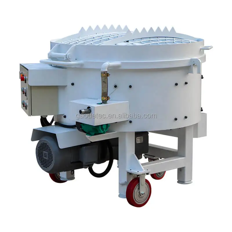electric 250kg castable refractory pan mixer for smelter refractory project