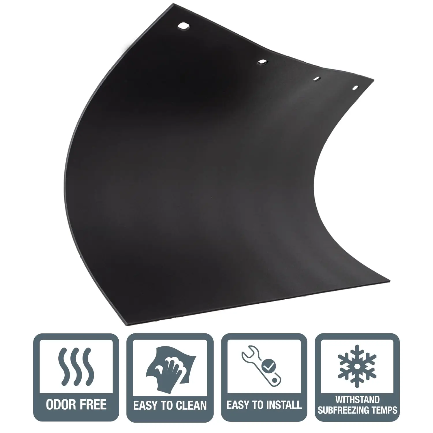 Custom Black Polymer Mudflaps For Truck Waterproof Professional Heavy Duty PVC Rubber Mud Flap