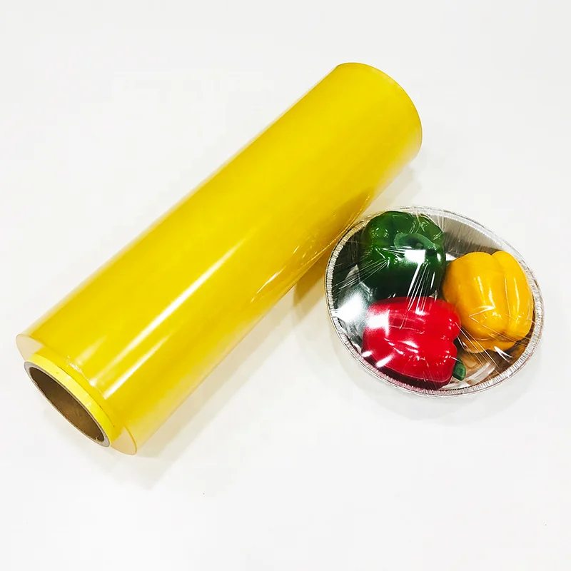 
Hot sell PVC stretch food grade plastic jumbo roll shrink cling film for food 
