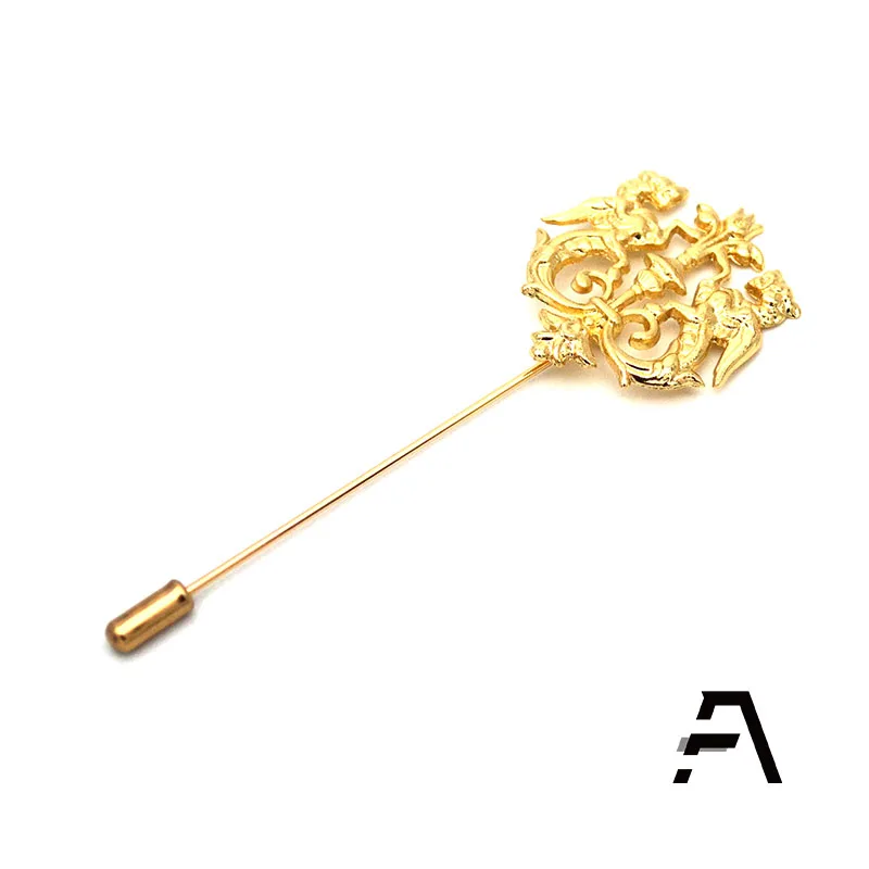 Factory price Mens brooch lapel pin for Agbada Kaften