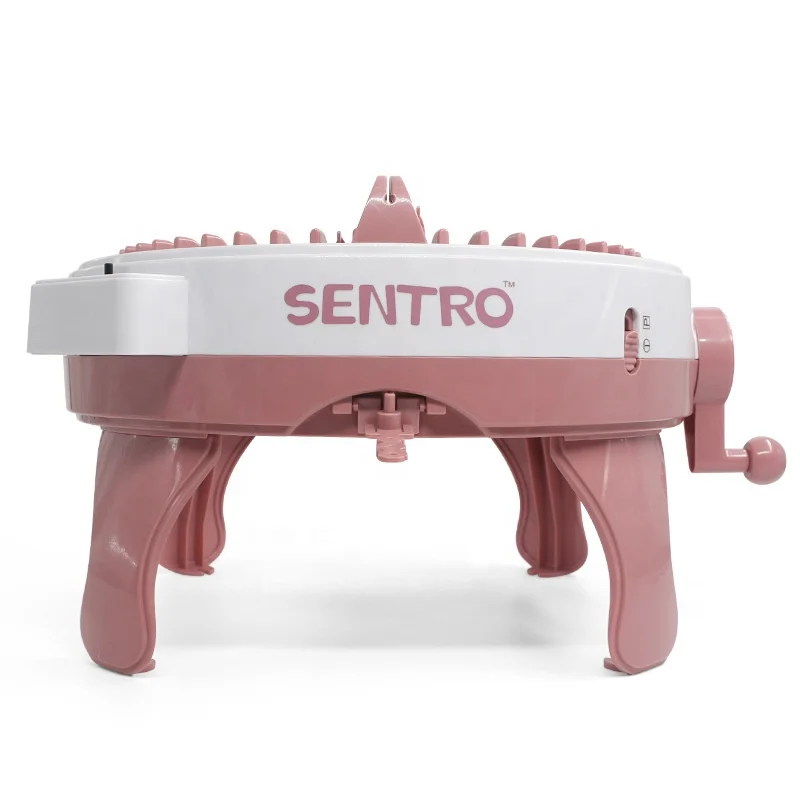 48 Needle DIY Big Hand Knitting Machine Weaving Loom Knit For Scarf Children Learning Toy Knitting Tools Threader Sewing Tool