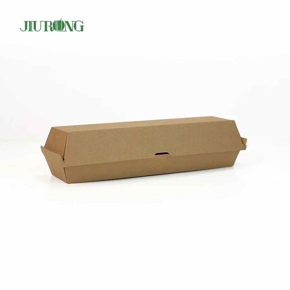 Host Sales  Environmentally Friendly Degradable Custom Recyclable Paper  Box for Hot Dog