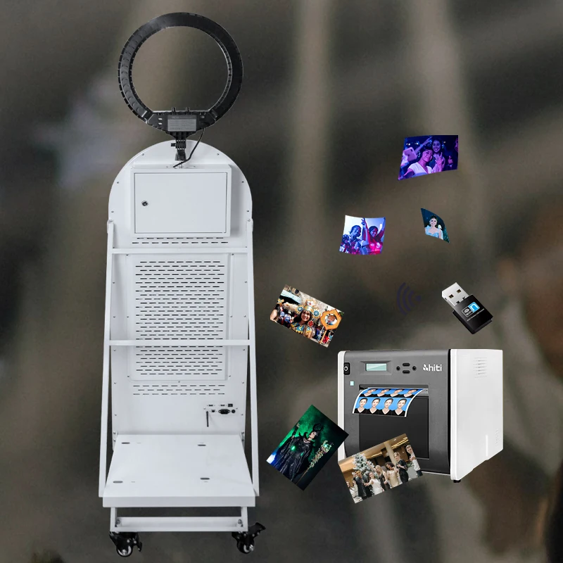 Wedding Events Photobooth Portable Selfie Led Frame Kiosk Touch Screen  Magic Mirror Photo Booth Machine