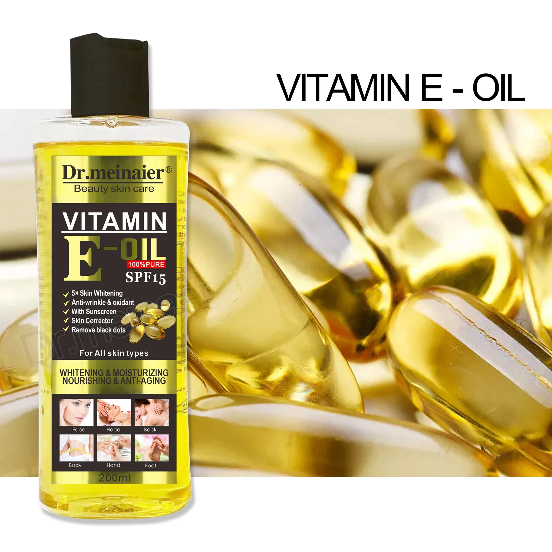 Skin Corrector Vitamin E Oil Moisturizer Face Body Anti wrinkle Hydrating Glowing Essential Oil