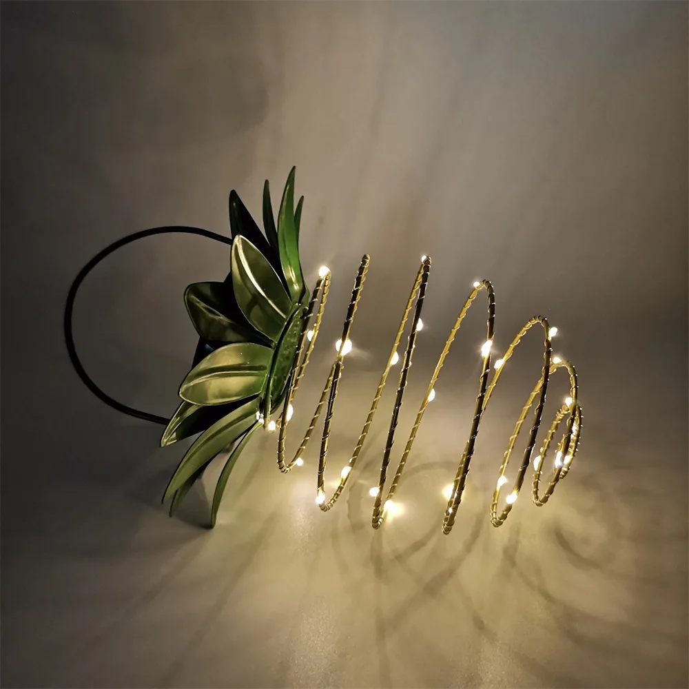 Светильники рождественские украшения уличное рождественское освещение украшение ананасовая лампа садовая декоративная фигурка ананаса на солнечной