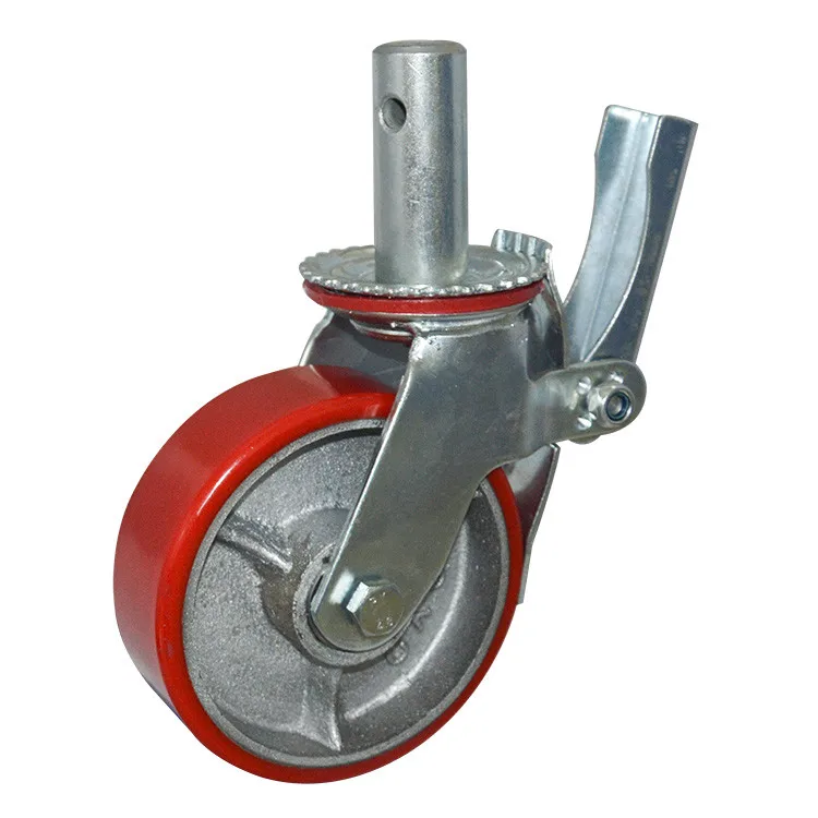 heavy duty Adjustable 8 X 2 Inch scaffolding mobile caster wheels