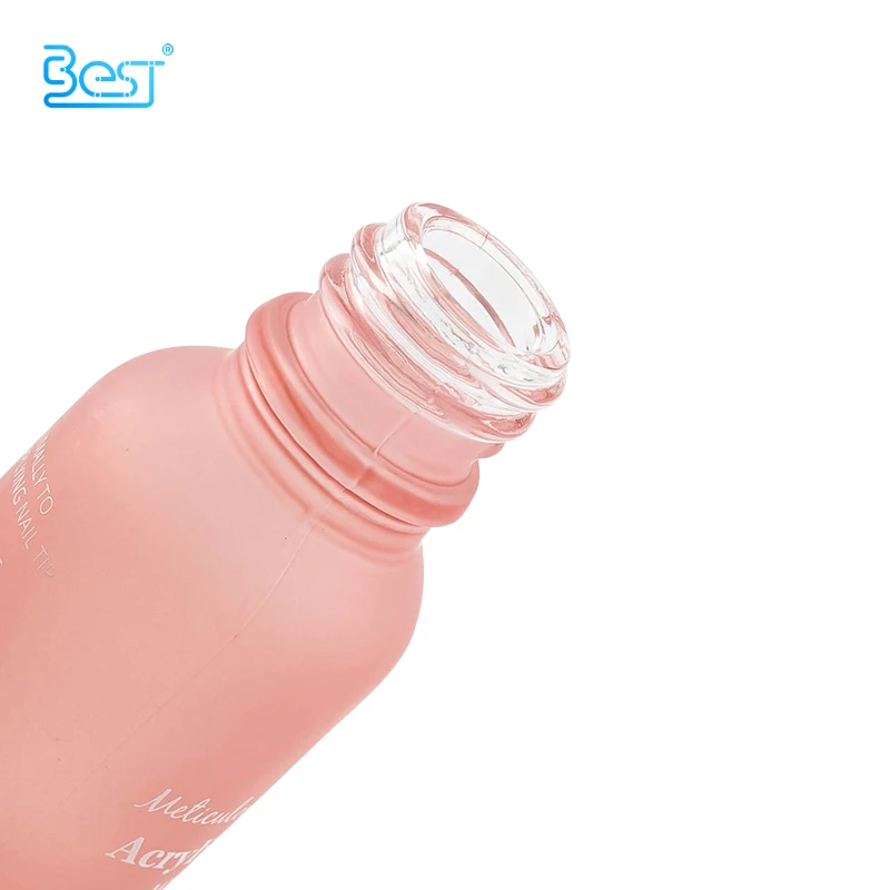 Elegant 15ml pink dropper bottle deluxe bottle essential oil 5ml 10ml 20ml 30ml 50ml 100ml frosted glass bottle