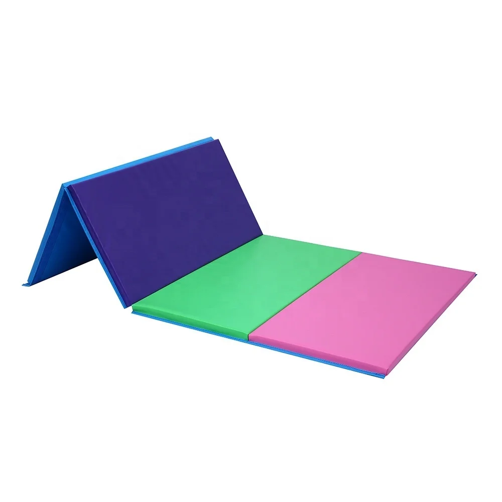 Sport Folding Gymnastic Mat Four Five Six Folds Soft Folding Exercise Mat Tumbling Kids Gym Mats