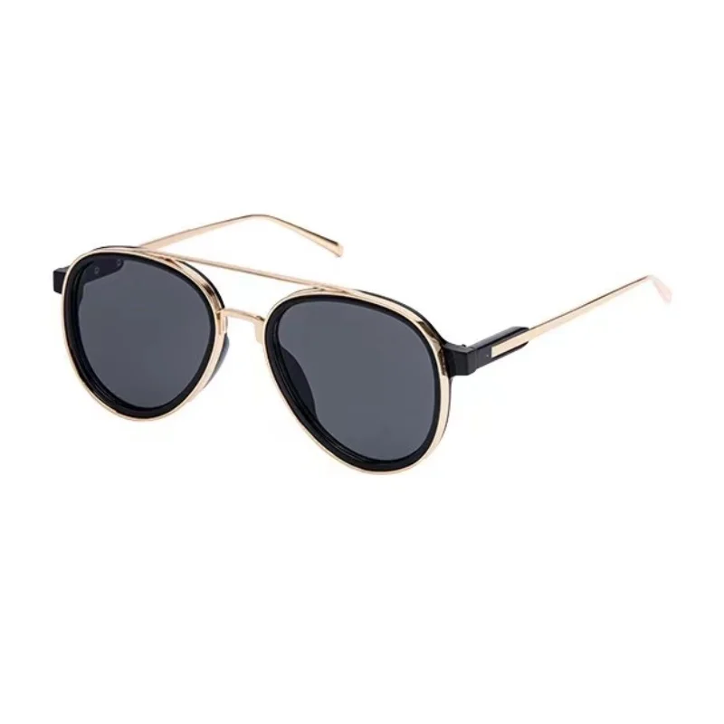 New Men Fashion Luxury Sunglasses Versatile And Trendy And Sun Proof Double Beam Shades
