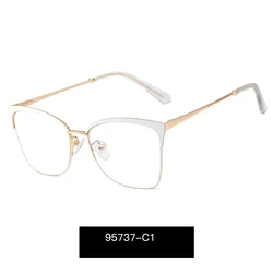 Wholesale Soft Nose Pad Spectacle Frames Women Anti Blue Light Optical Glasses