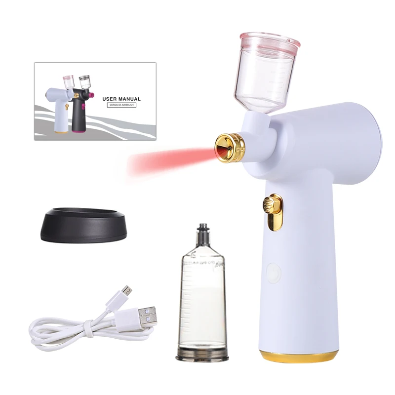 Cordless oem custom scalp care dye hair air brush compressor mini airbrush of ampoule serum
