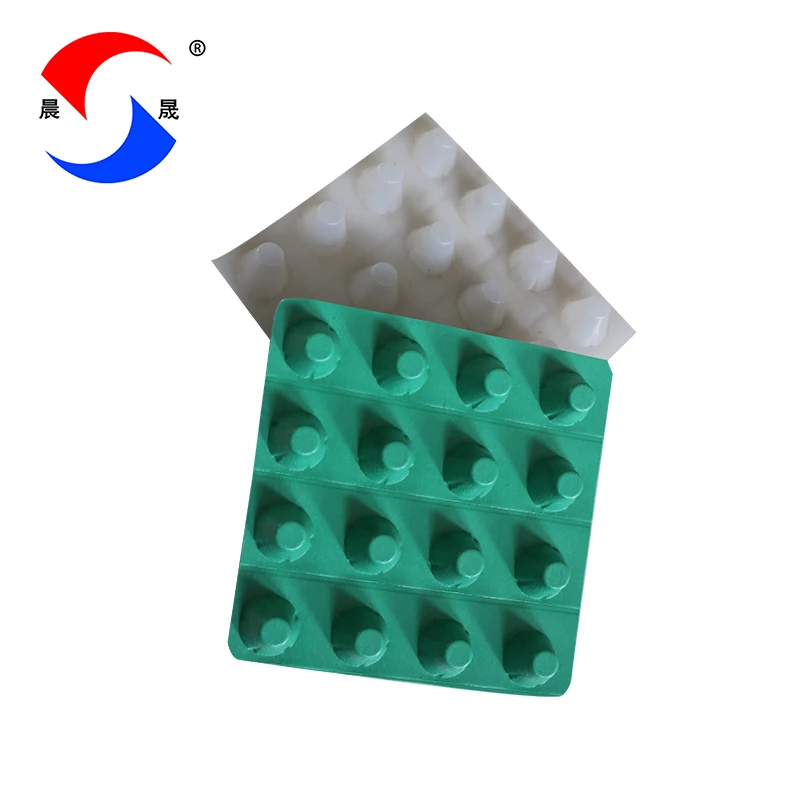 2mm green roof drainage mat composite drainage board drain board waterproofing