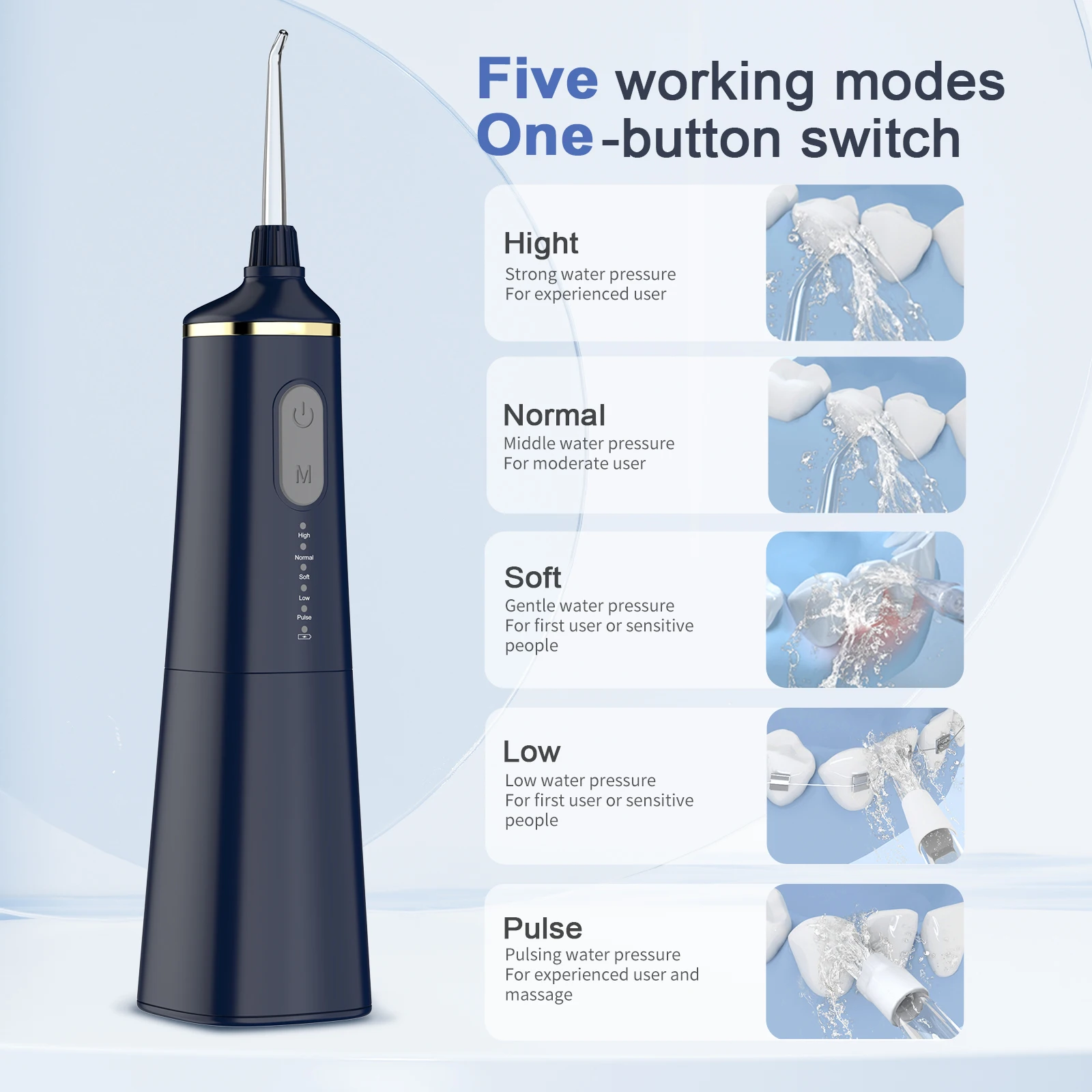 2024 New Design Factory OEM ODM Oral Irrigator Smart Travel Water Flosser Water Pick Custom Water Flosser Portable
