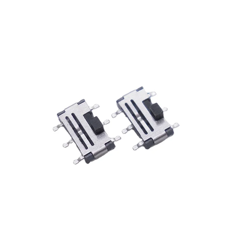 6 PIN terminal slide switch SMT Surface mount with silver plating 2 position switch
