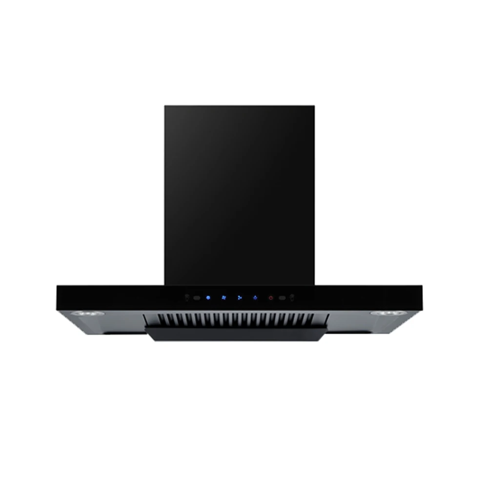 700 мм Т-образный остров современного дизайна Медный двигатель кухонный дымовой шкаф