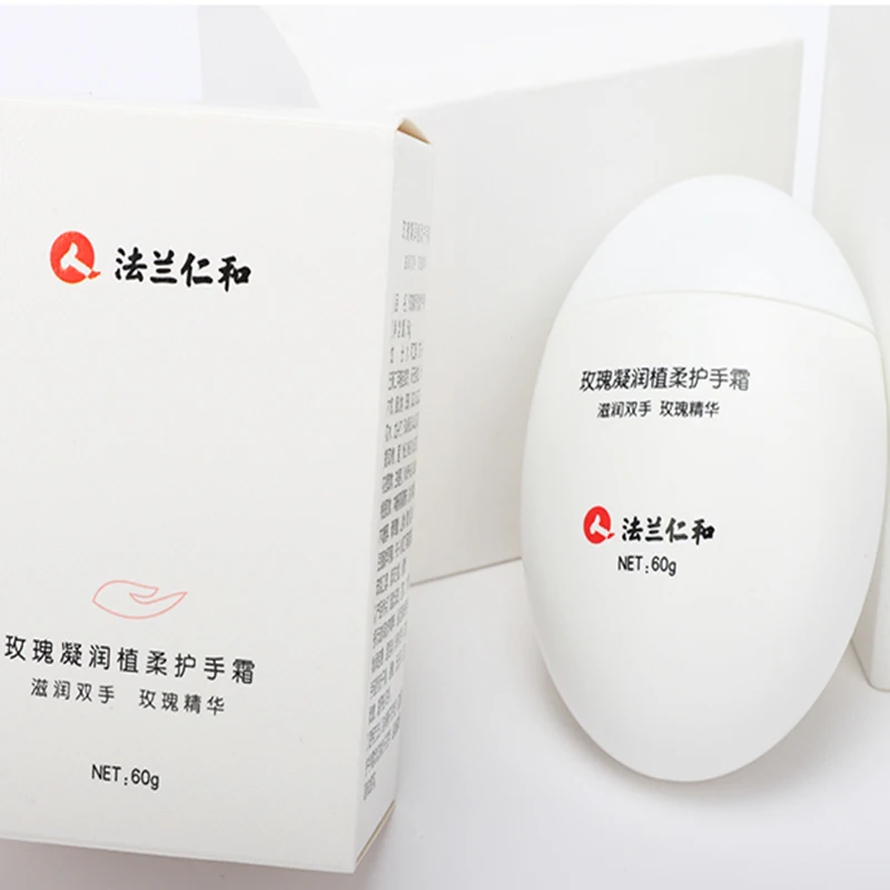 FaLanRenHe Rose extract Anti Aging Handcream Foot and Hand Whitening Moisturizing Travel Hand Cream Private Label for dry skin
