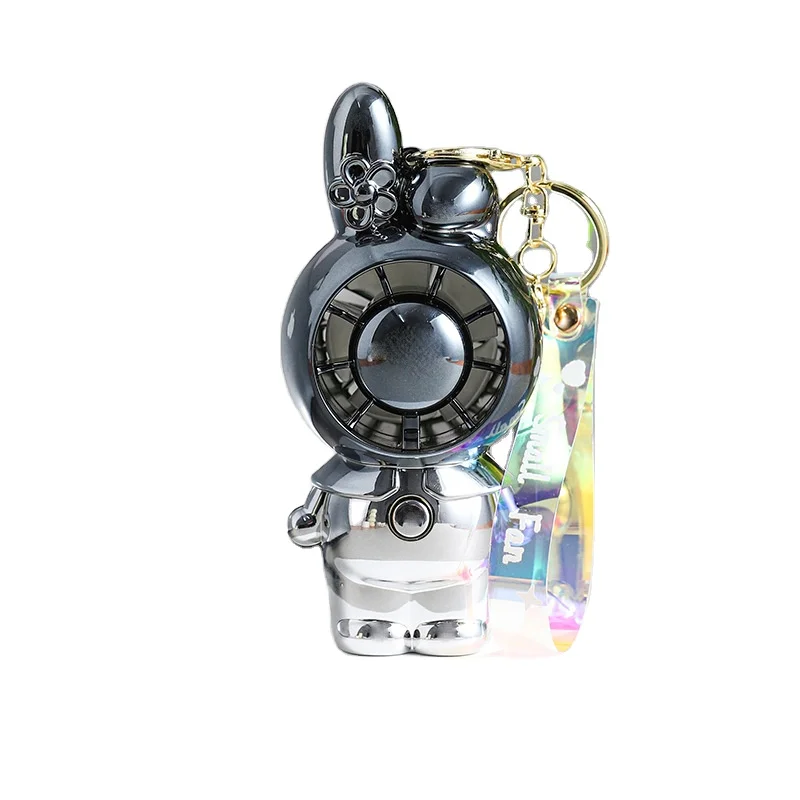 Linda Usb Charging Portable Kuromi Key Chain Small Fan Mini My Melody Fashion Gradient Color Keychain Fan