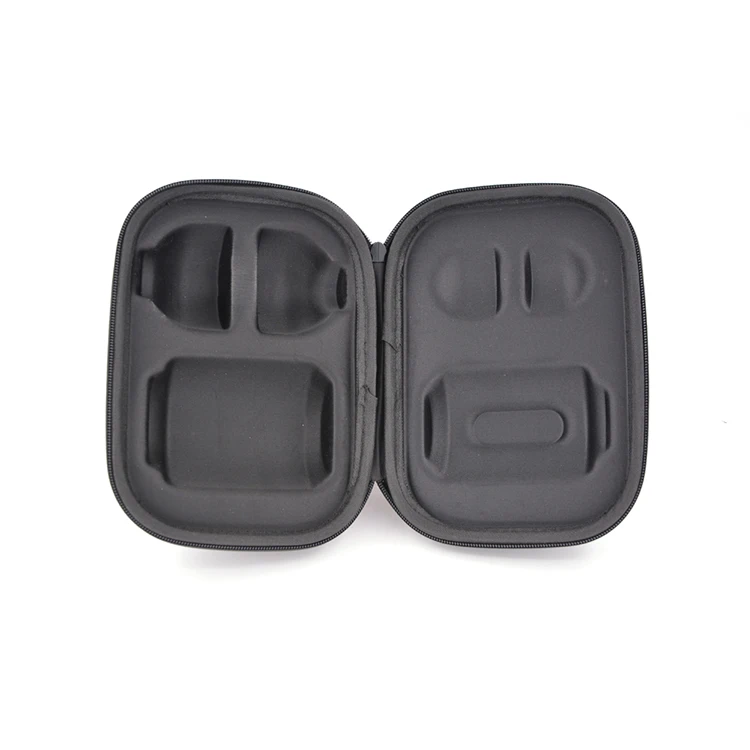 
Gray Snowy Fabric Designed Carry Case For Tea Set Great All Around Protective Eva Case For Tea Set Storage 