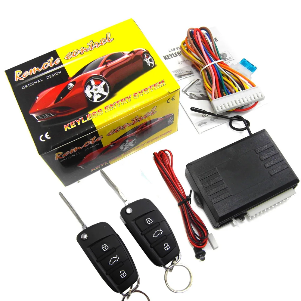 12V Новый универсальный электроника автомобиля дистанционного управления Центральный замок Блокировка система входа без ключа с LED индикатор M616-8118b