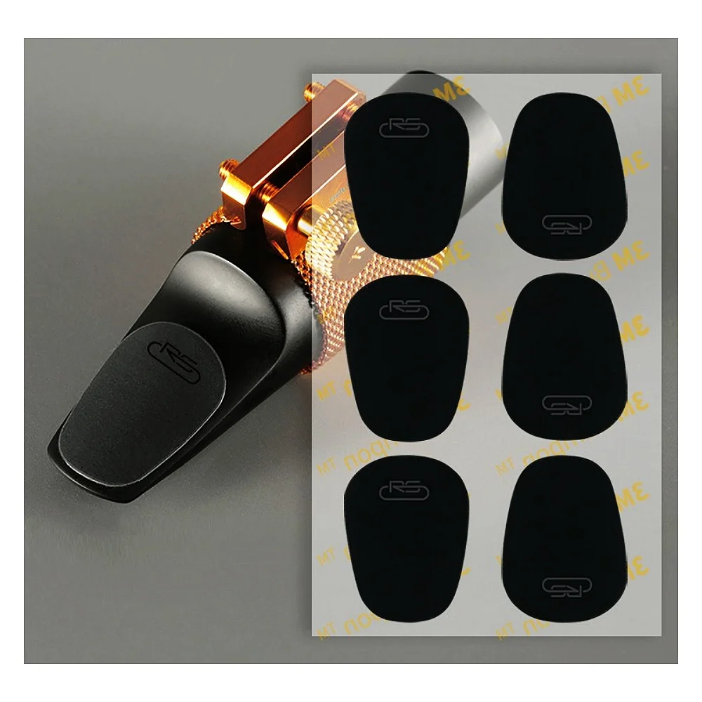 JELO 6 Pieces Silicone Saxophone Mouthpiece Cushions Clarinet Tooth Pad Protector tenor alto soprano mouthpiece Cushion patch