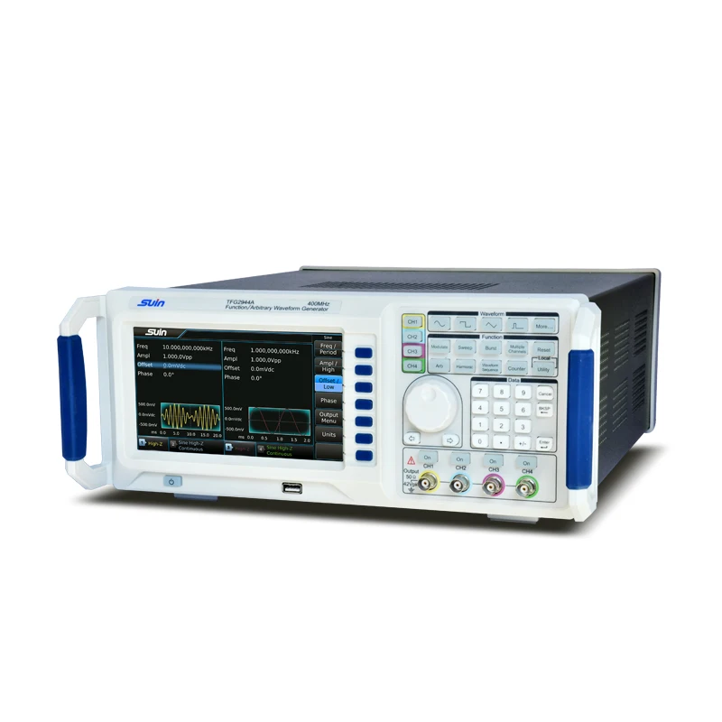 4 Channel Digital Arbitrary Signal Waveform function signal generator Generator 14 bit Resolution Max 400MHz