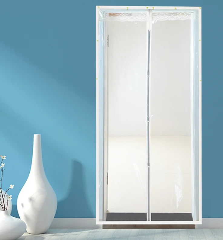 Magnetic Thermal Insulated Door Curtain for Air Conditioner Heater Room Kitchen Warm