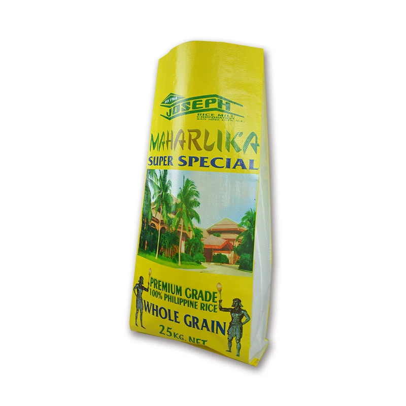 Высококачественный 100% натуральный пластиковый материал pp плетеный мешок с цветной печатью для Упаковки Гибридных рисовых семян 25 кг