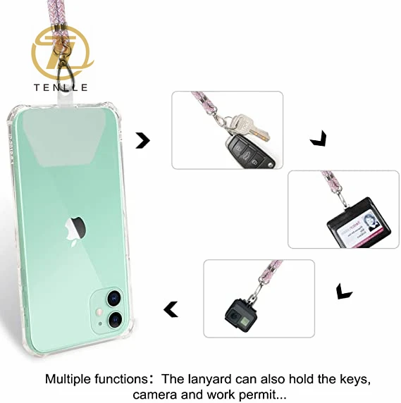 Mobile Phone Lanyard Neck Nylon Mobile Phone Lanyard Crossbody  Adjustable Universal Shoulder Strap