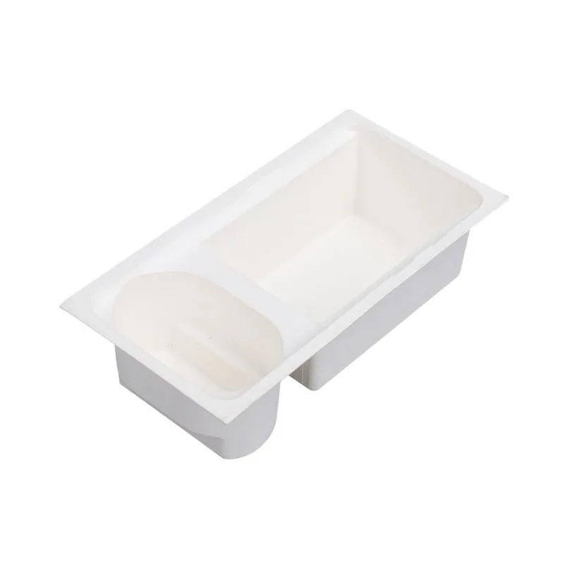 Top Quality 100% Eco-friendly Recyclable Biodegradable Protective Customized Moulded Pulp White Bagasse Pulp Packaging