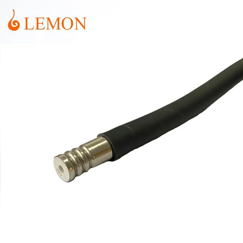 Lemon 360 degree rotation ABS shower head nozzle Flexible silicone Spout Hose Kitchen Faucet tap Brass connector 2 modes sprayer