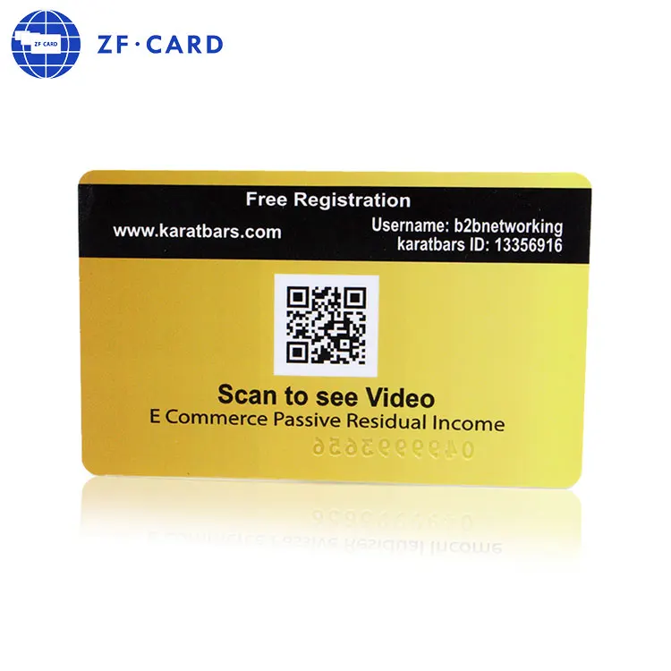 Blank matte plastic business card