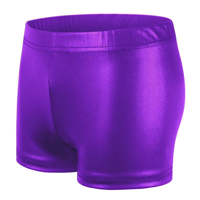 Wholesale Custom Kids Dance Stage Performance Shorts Girls Ballet Shiny Dance Shorts