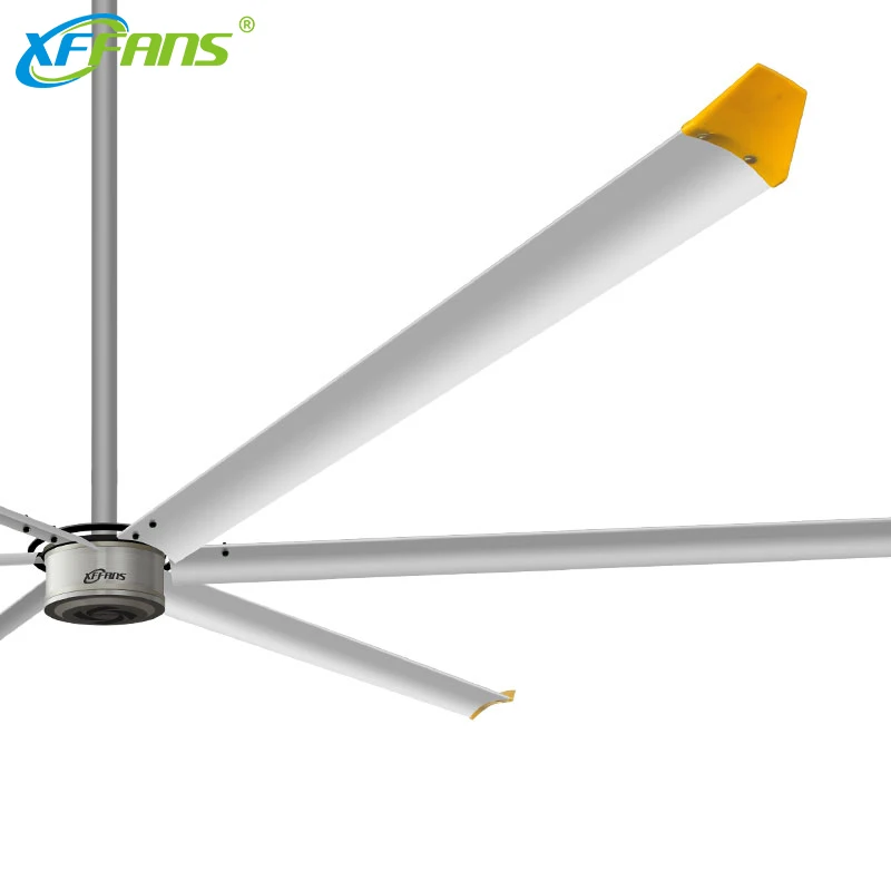 Factory Supply Hvls Industrial Large Ceiling Fans with Permanent Magnet Design