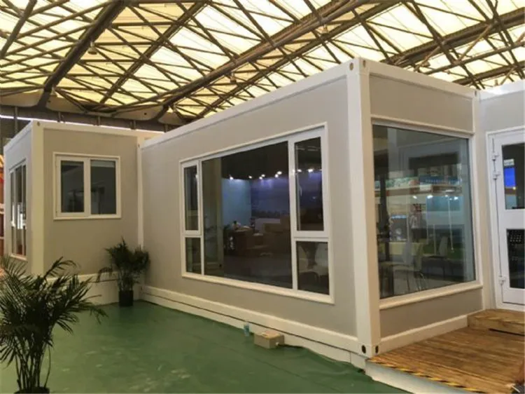 prefabricated houses flat pack office portable building beach kit set cabins steel house villa containers folding house