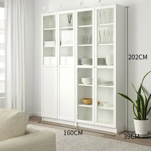 Book shelf bookcase with glass doors
