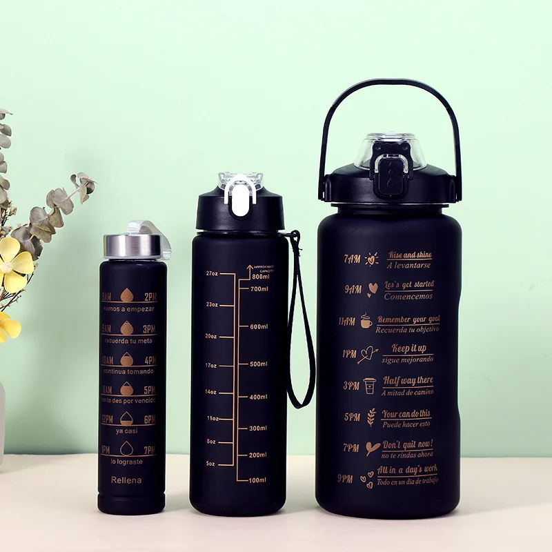 Water Bottle Plastic Gardiant 3 In 1 Plastic Water Bottles Wholesale Plastic Water Bottle With Time Marker