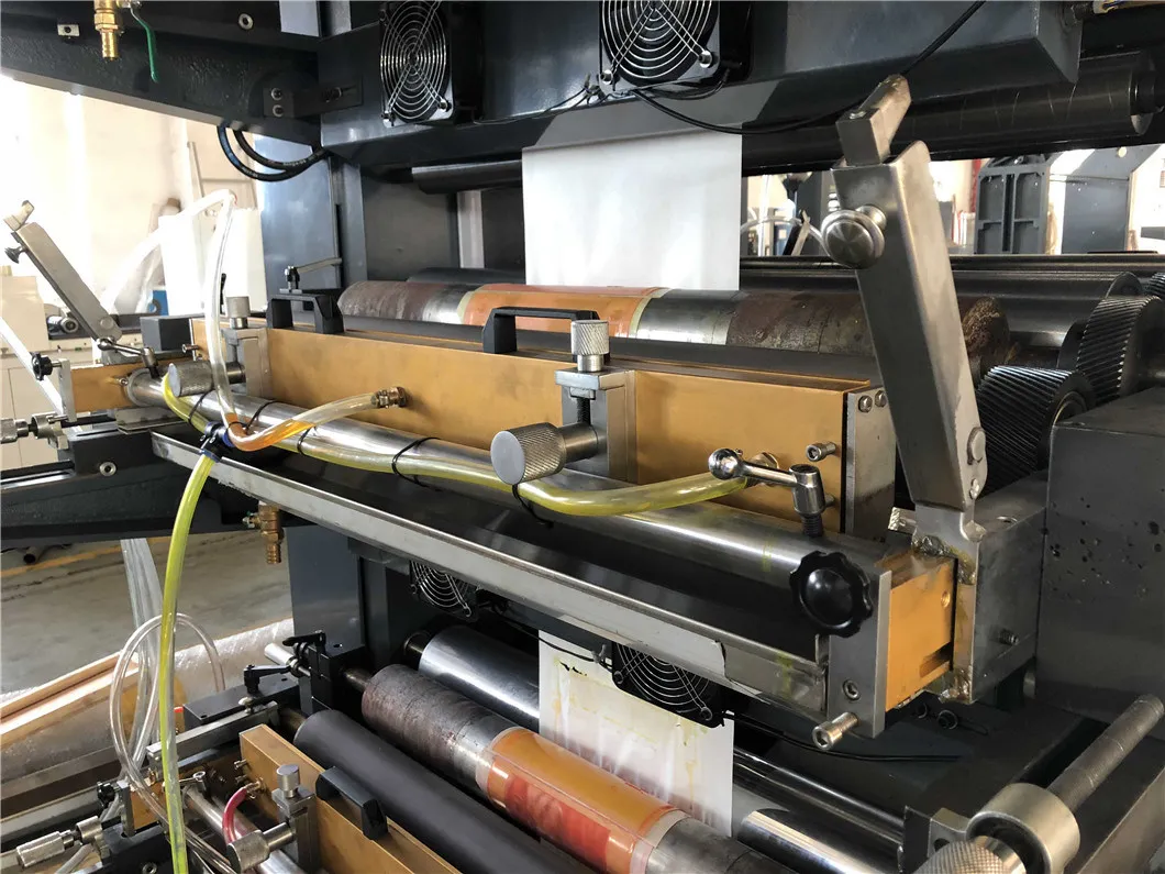 Manufacturers Non Woven Flexo Flexographic 4 Color Bag Printing Machine