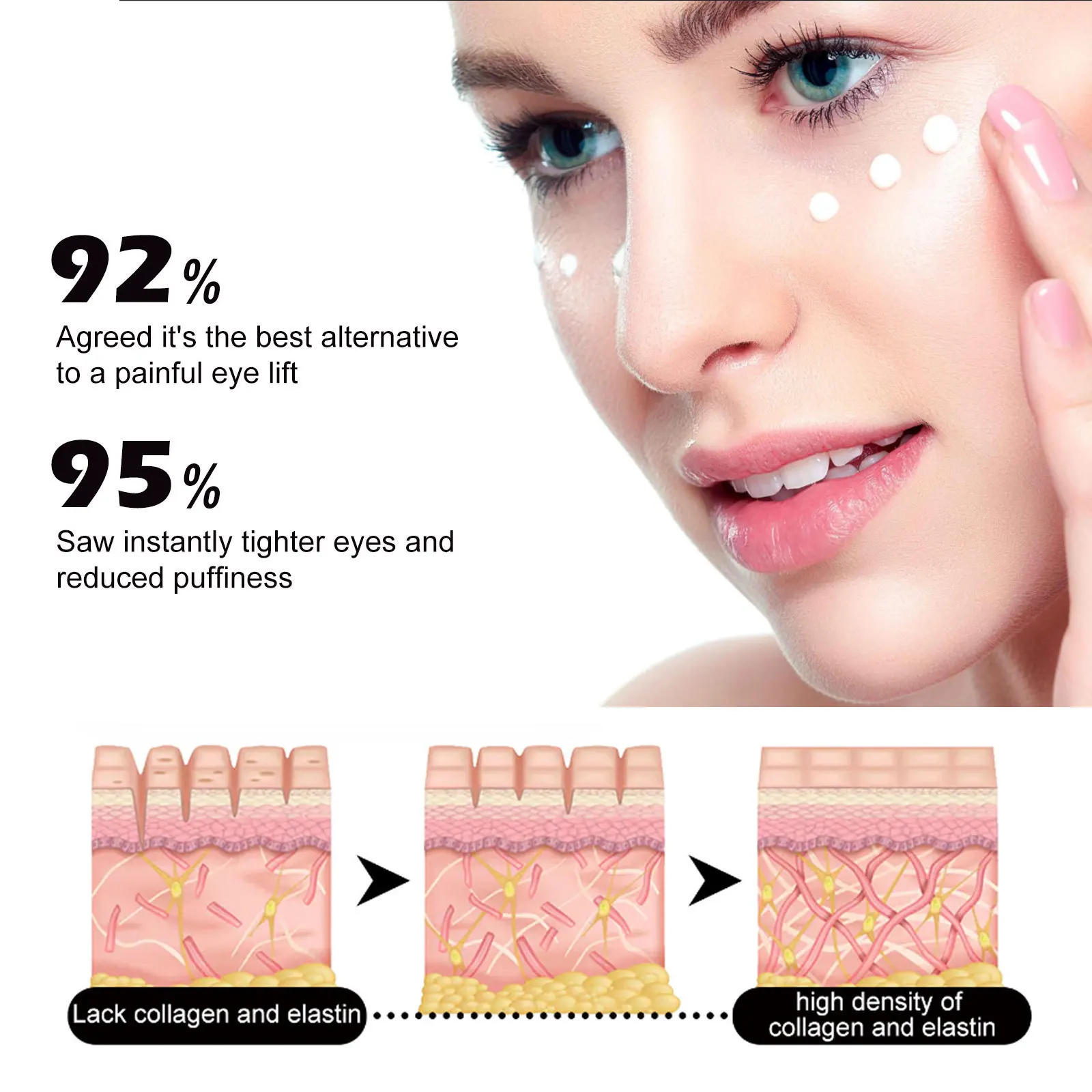 Hoygi Eye Firming Cream fine lines bags black rim of eyes firming skin around moisturizing eye cream 30ml