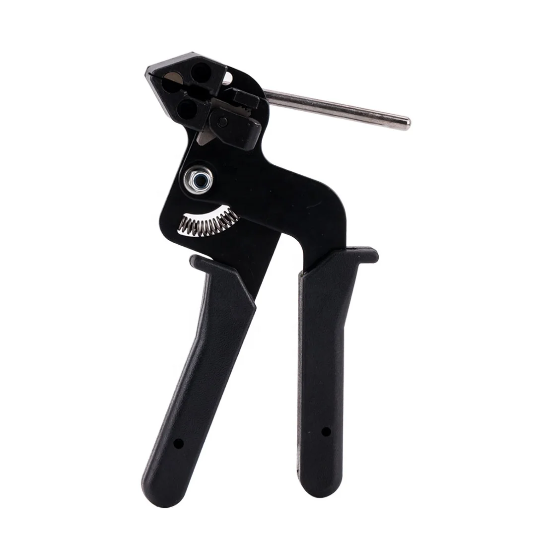 self locking metal cable tie wire binding wrap zip ties cutting piler with TPR handle cover