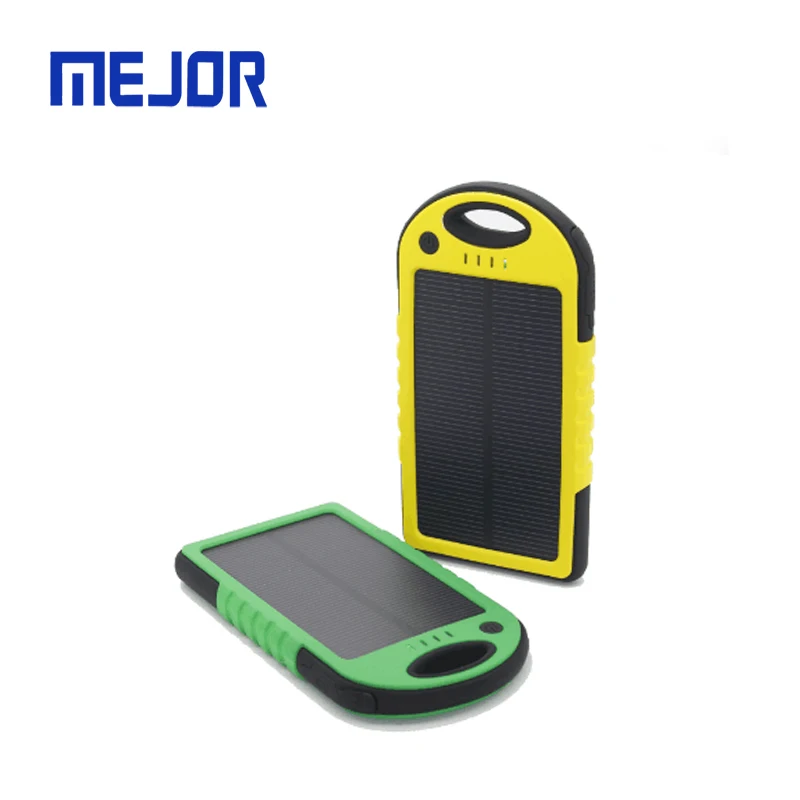 Emergency LED sun panel laddare powerbank 10000mah portable Usb charger 20000mah Solar power bank