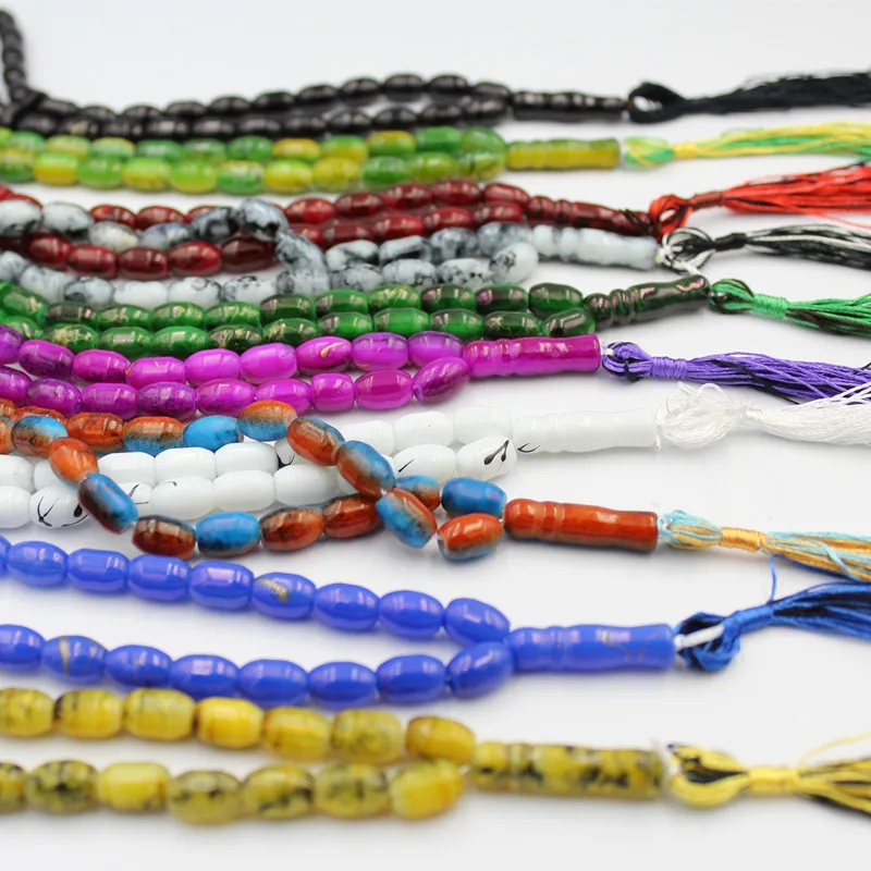 tasbih prayer beads Muslim beads 33 8x11 glass bracelets muslim prayer 33 beads tasbeeh