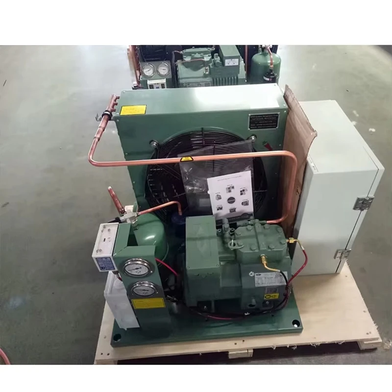 Brand New Automatic Refrigeration Compressor Unit Semi-Enclosed Piston Freezer Condensing Unit