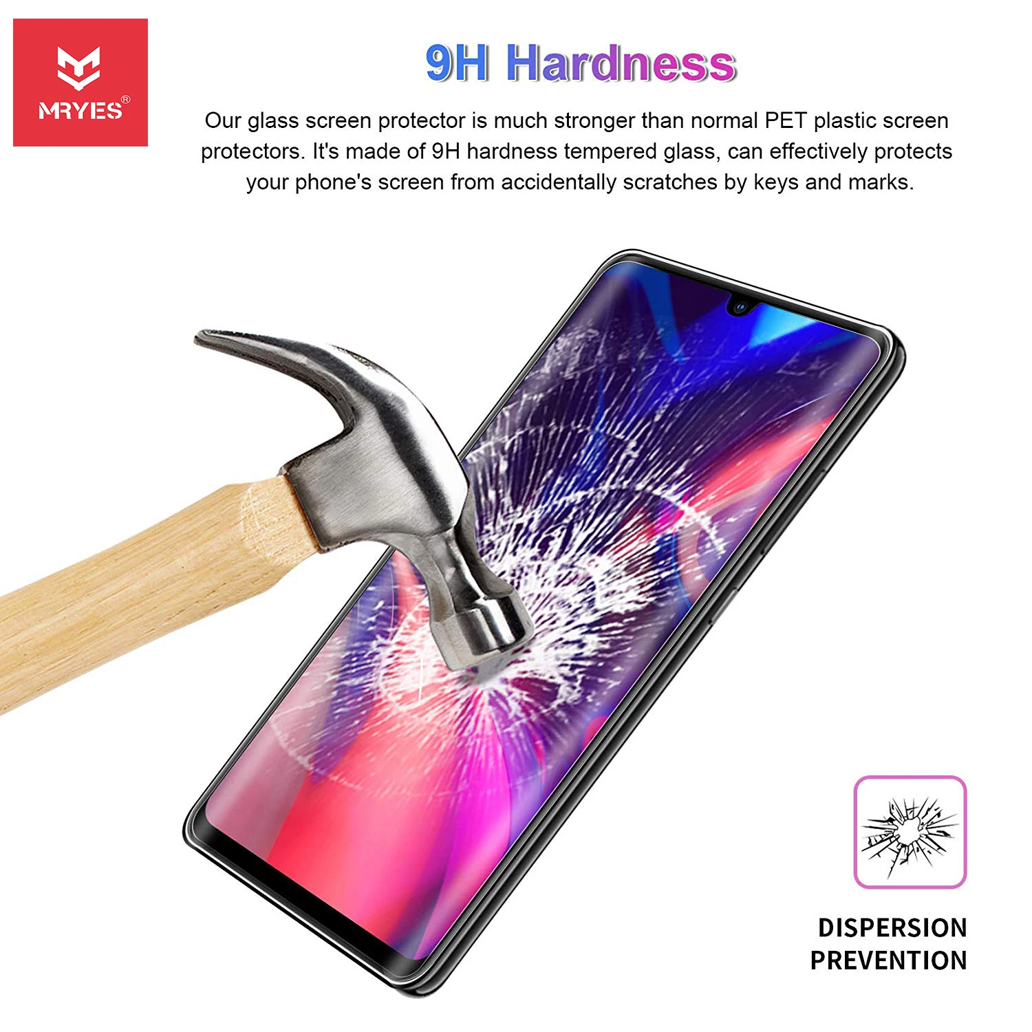 Full Protection 3D Curved Full Glue Front Screen Protector Glass for Huawei P30 Pro